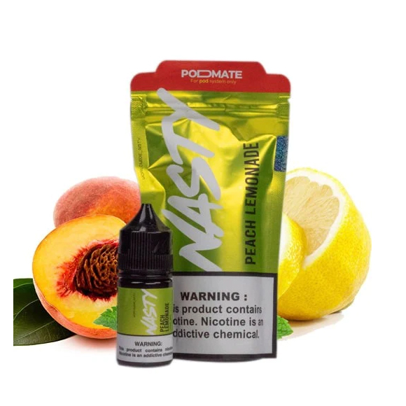Nasty PodMate Nic Salt - Peach Lemonade vapestoreindia.in